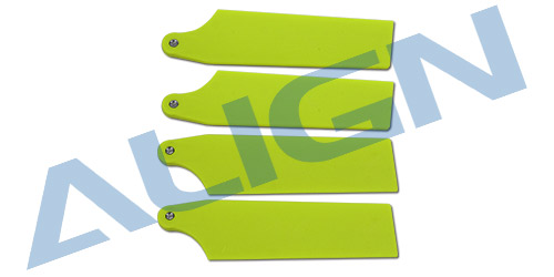 �˾���ũ HQ0743C [Align] T-Rex470L 74 Tail Blade - Fluorescence Yellow 1