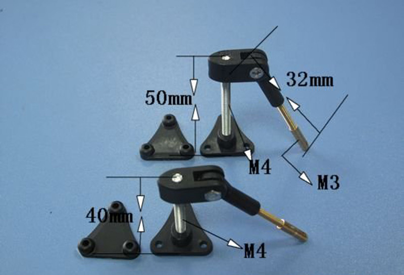 [�˾���ũ]  Adjustable Control Horns Clevis Bearing M4x50mm 1set 5