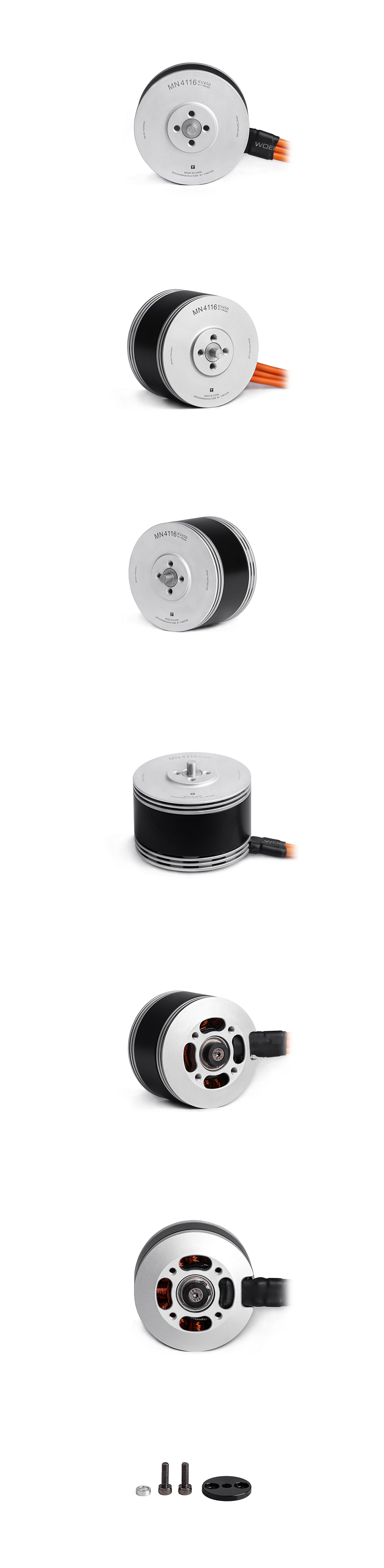 �˾���ũ P0000BLO [T-MOTOR] Ƽ���� MN4116 450KV �귯������ ���� (�����Ǹ�) 2
