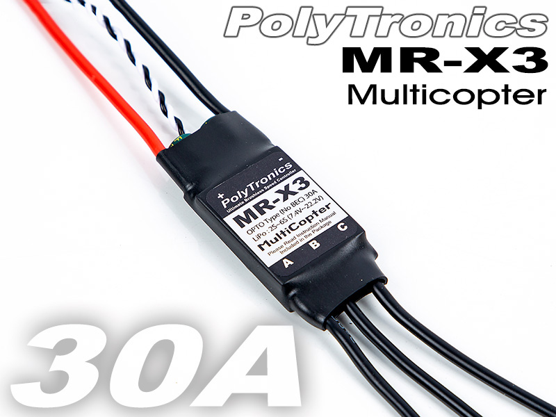 [˾ũ] PT-MR-X3-Wire [PT] MR-X3 ESC for Multicopters (30A/OPTO/Wire/6S) 2