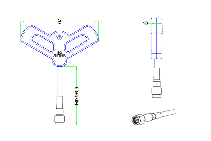 [ܼ] TL2999 [TR] 5.8Ghz 8DBI ġ ׳ (RP-SMA/Hole Type)