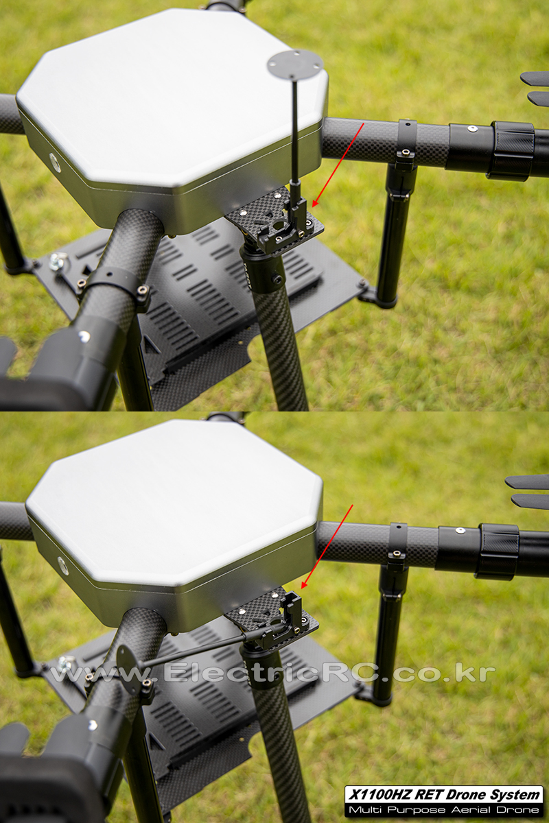 �˾���ũ WJD-RLSFM [WJD] X1100 Frame GPS/Retractable Landing Gear Mount(L/R Pair) 1