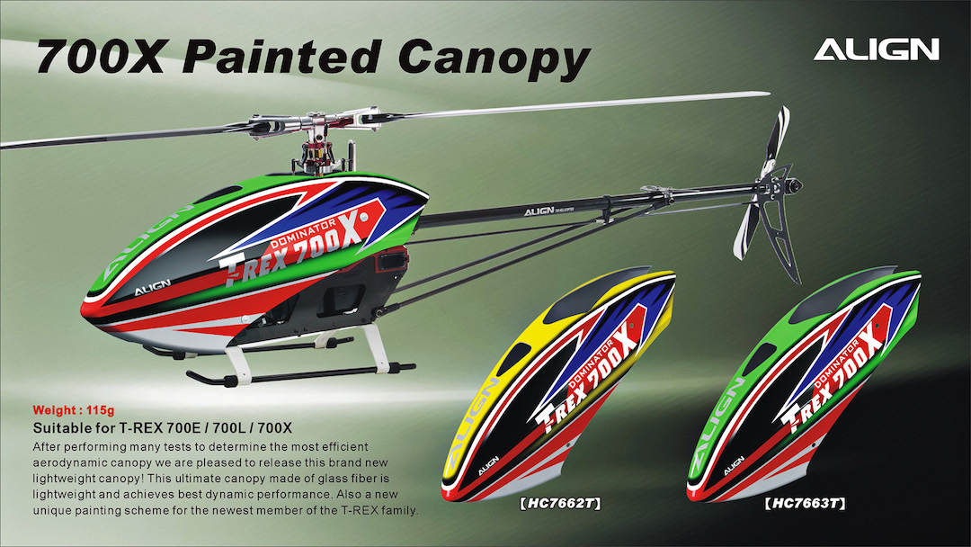 �˾���ũ HC7662T [ALIGN] T-Rex700X Painted Canopy 1
