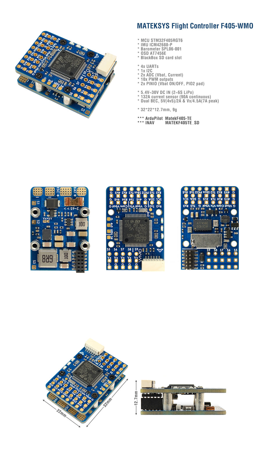 �˾���ũ  [Matek] ���� F405-WMO �ö���Ʈ ��Ʈ�ѷ� 1