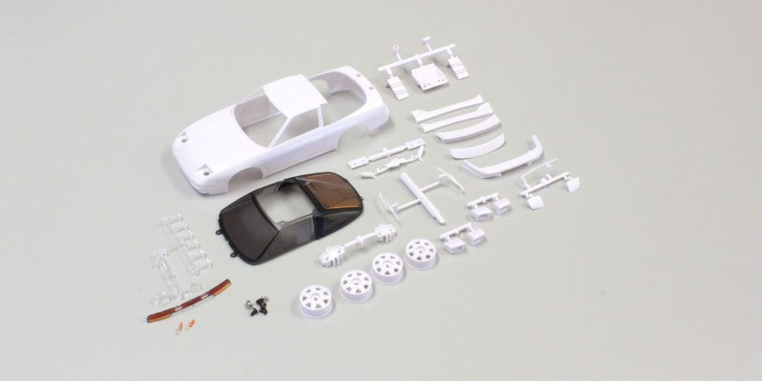 �˾���ũ KYMZN179 [KYOSHO] NISSAN 180SX White body set(w/Wheels) 1