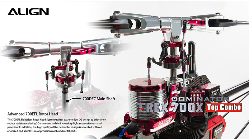[�˾���ũ] RH70E35XW [ALIGN] T-Rex700X Dominator TOP Combo 7