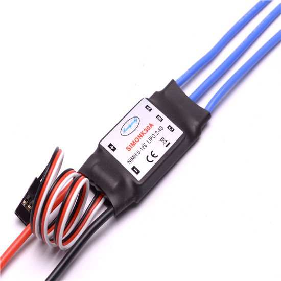 �˾���ũ SK30-������ [RS] Simonk 30A �귯������ ���ӱ� - 2~4S�Է�/5V 2A BEC ���� - 3.5mm ����� + XT60 �� ���� ���� 2