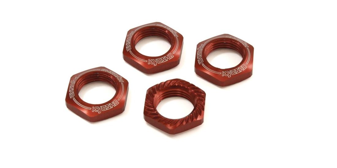 �˾���ũ KYIFW472R [KYOSHO] Wheel Nut (Red/4pcs/for Serration) 1