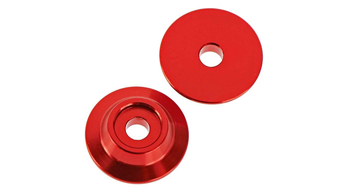 [˾ũ] ARAC9690 [ARRMA] AR320215 Wing Button Aluminum Red (2) 1