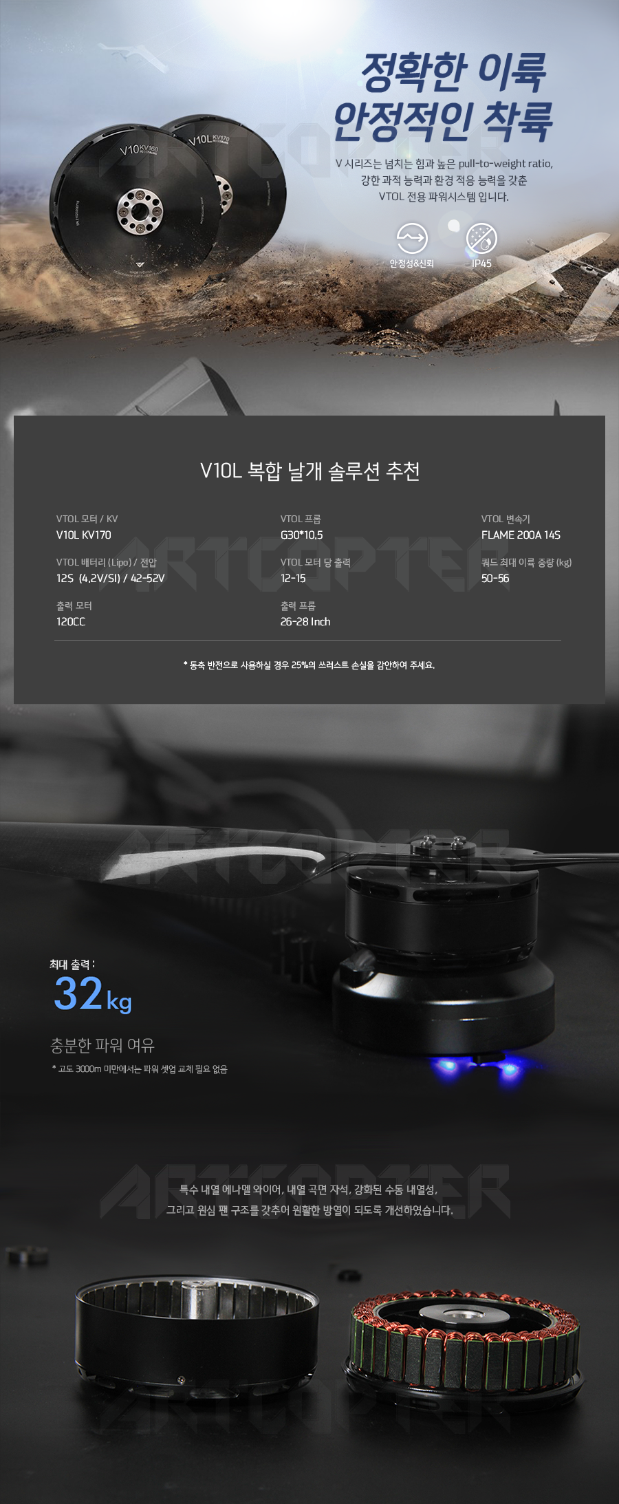 �˾���ũ  [T-MOTOR] V10L 170KV �귯������ ���� (�����Ǹ�) 1