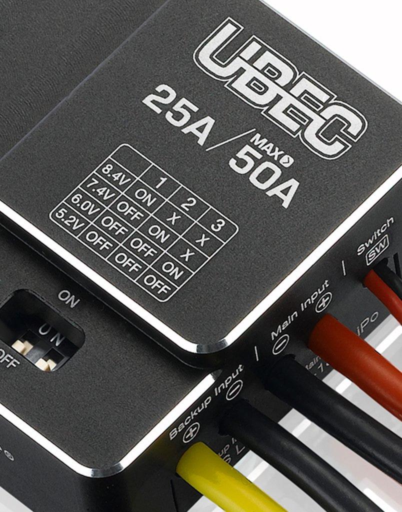 [˾ũ] 30606000/UBEC-25A-HV [HobbyWing] UBEC 25A ַ (3S~18S/HV) - ִ 50A 뷮 BEC 3