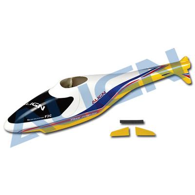 [�˾���ũ] HF2501 [Align] F3C Fuselage for T-Rex250(Blue/Yellow)
