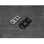 [TR] T-Rex250 DFC Metal Battery Mount Plate Set(Silver)