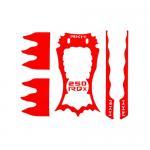 Sticker Skin for RKH 250 Quad-X CNC Kit (Red)