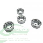 HC400-S - ABEC-5 Flanged bearing 2.5x6x2.6 (4pcs) - Goblin 500/570/770/ HPS 630/700