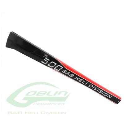 [�˾���ũ] H9032-S Carbon Fiber Tail Boom SAB Red/Carbon - Goblin 500 [H9032-S]