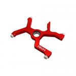 CNC AL Lower Main Shaft Bearing Block Set (Red) - Blade 180 CFX