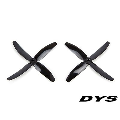 �˾���ũ DYS-X50404B [DYS] X5040 Bull Nose Type 4-Blade Prop for Racing Drone (CW/CCW/Black) - 2��