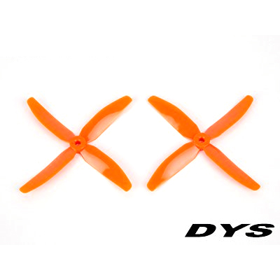�˾���ũ DYS-X50404O [DYS] X5040 Bull Nose Type 4-Blade Prop for Racing Drone (CW/CCW/Orange) - 2��