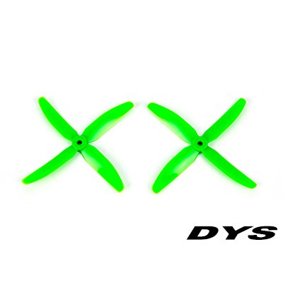 �˾���ũ DYS-X50404G [DYS] X5040 Bull Nose Type 4-Blade Prop for Racing Drone (CW/CCW/Green) - 2��