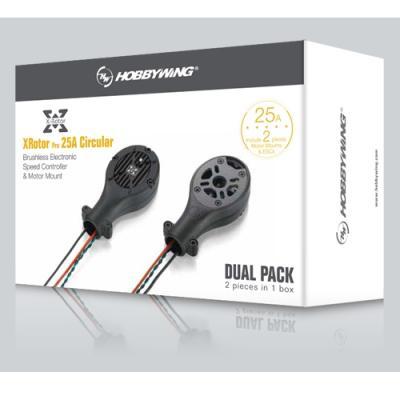 [˾ũ]  [HobbyWing] XRotor PRO 25A  2 1Circular(3-6S) Black Dual Pack (ũ)