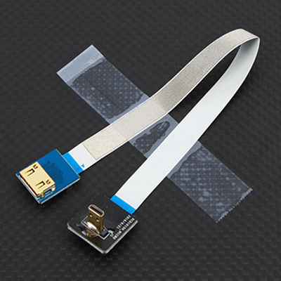 [�˾���ũ] MCHDtoMNHD [HDCVT] Micro HDMI to Mini HDMI Flexible AV ��ȯ Cable(M-F)
