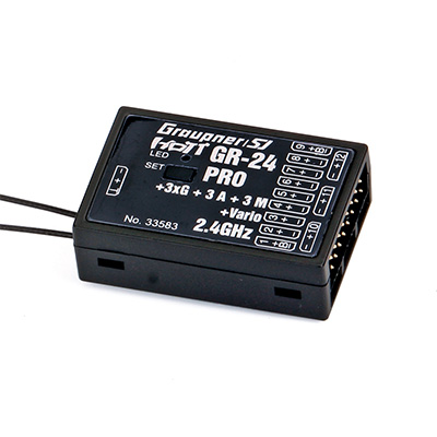 [�˾���ũ] SJ-33583 [Graupner/SJ] GR-24 PRO 3XG+3A+3M+VARIO (12ch/�����, ���� ���̷� ���� ���ű�)