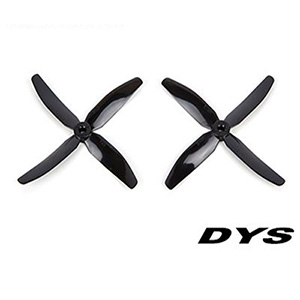 [DYS] X5040 Bull Nose Type 4-Blade Prop for Racing Drone (CW/CCW/Black)
