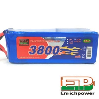 [�˾���ũ] 3800-55C-6S [EP POWER] 22.2V 3800mah 55C ��Ƭ������ ���͸� - EC5