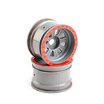 [TEAM LOSI] Wheel, Silver (2): Super Rock Rey