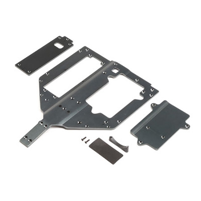 �˾���ũ LOS251083 [TEAM LOSI] Chassis, Motor, Battery Cover Plates:SuperRockRey