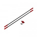 [RAKONHELI] Rakonheli CNC AL Tail Boom Support Set (Red) - Blade 250 CFX  ɼ