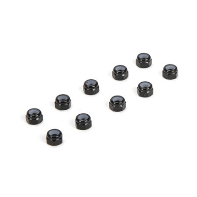 [˾ũ] TLR336004 [TLR Racing] M3 Aluminum Lock Nuts, Black (10) ɼ