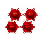 [RAKONHELI] Rakonheli CNC AL Wheel Cap (4) (Red) - LOSI 1/8 LST XXL2-E
