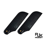 [RJXHOBBY] Black 80mm Tail CF Blades