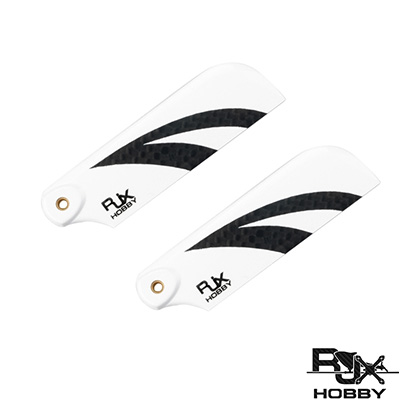 [˾ũ]  [RJXHOBBY] Black and White 70mm Tail CF Blades