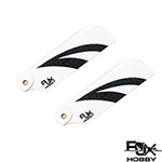 [RJXHOBBY] Black and White 70mm Tail CF Blades