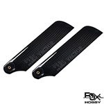 [RJXHOBBY] Black 115mm Tail CF Blades