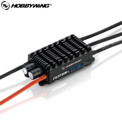 [�˾���ũ] 30201700 [HobbyWing] �ö����� 110A V5 HV ������ �귯������ ���ӱ� 6-14S LiPo - 5.2~7.4V 10A BEC ����