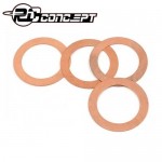 [RC Concept] RC Concept 0,1mm Brass Head Shim Gasket 21 (4pcs)
