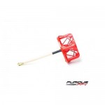 [FuriousFPV] RHCP 48mm Stubby Antenna with Cover - Red, U.FL 
