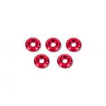 [TR] Metal Frame Washer Set (M3.0/RED/5pcs)