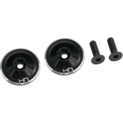 [�˾���ũ] HRAAON40U01 [HOT RACING] Hot Racing AON40U01 Black large Wing Button Aluminum (2)
