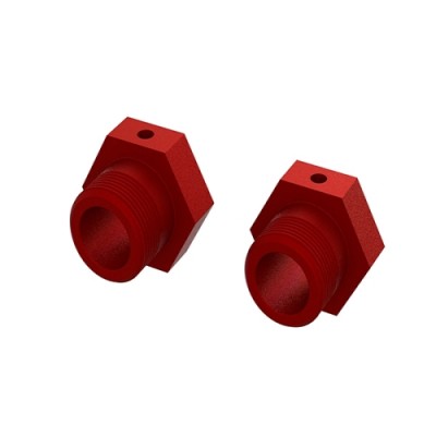 [�˾���ũ] ARA310928 [ARRMA] Aluminum Wheel Hex 24mm (Red) (2)