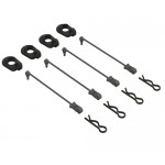 [ARRMA] Body Clip Retainers 1/5 Scale (Black, 4)
