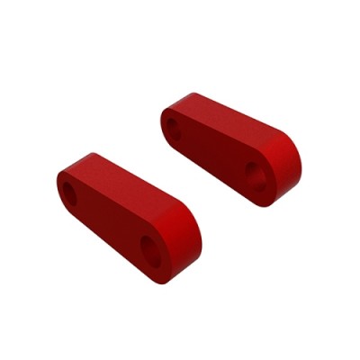 [�˾���ũ] ARA330594 [ARRMA] Aluminum Fr Suspension Mounts (Red) (2)