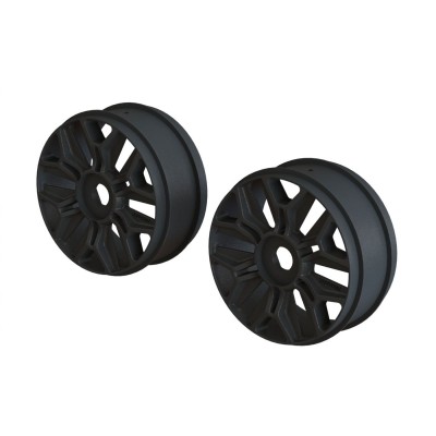 [�˾���ũ] ARA510120 [ARRMA] 1/8 Buggy Wheel, Black (2) (ARA510120)