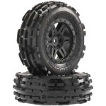 [ARRMA] AR550024 Sand Scorpion DB XL Tire/Wheel Blk Fr (2)