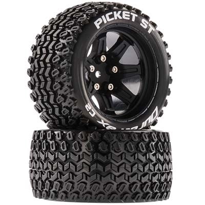 [˾ũ] DTXC5202 [DURATRAX] Duratrax Picket ST 2.8 Mounted Black 14mm Hex (2)