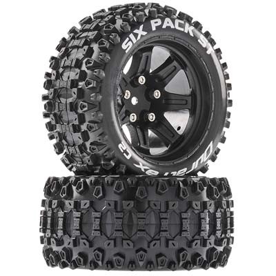 [˾ũ] DTXC5206 [DURATRAX] Duratrax Six Pack ST 2.8 Mounted Black 14mm Hex (2)